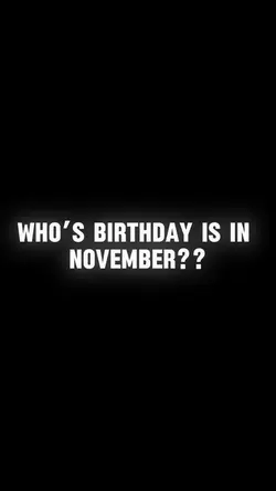 Birthday in November