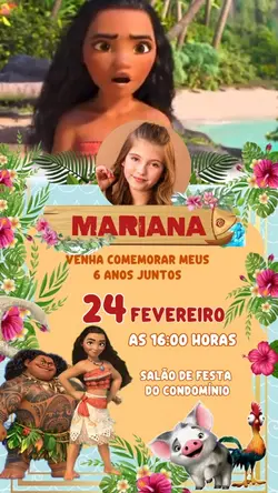 Convite Moana