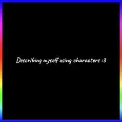 Me as characters:D