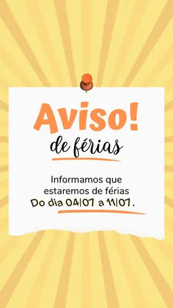 Férias do trabalho 🙏