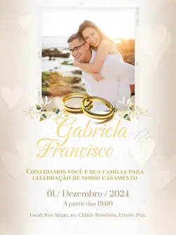 Convite de Casamento