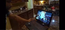 Guy punches computer