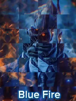 Blue & Fire