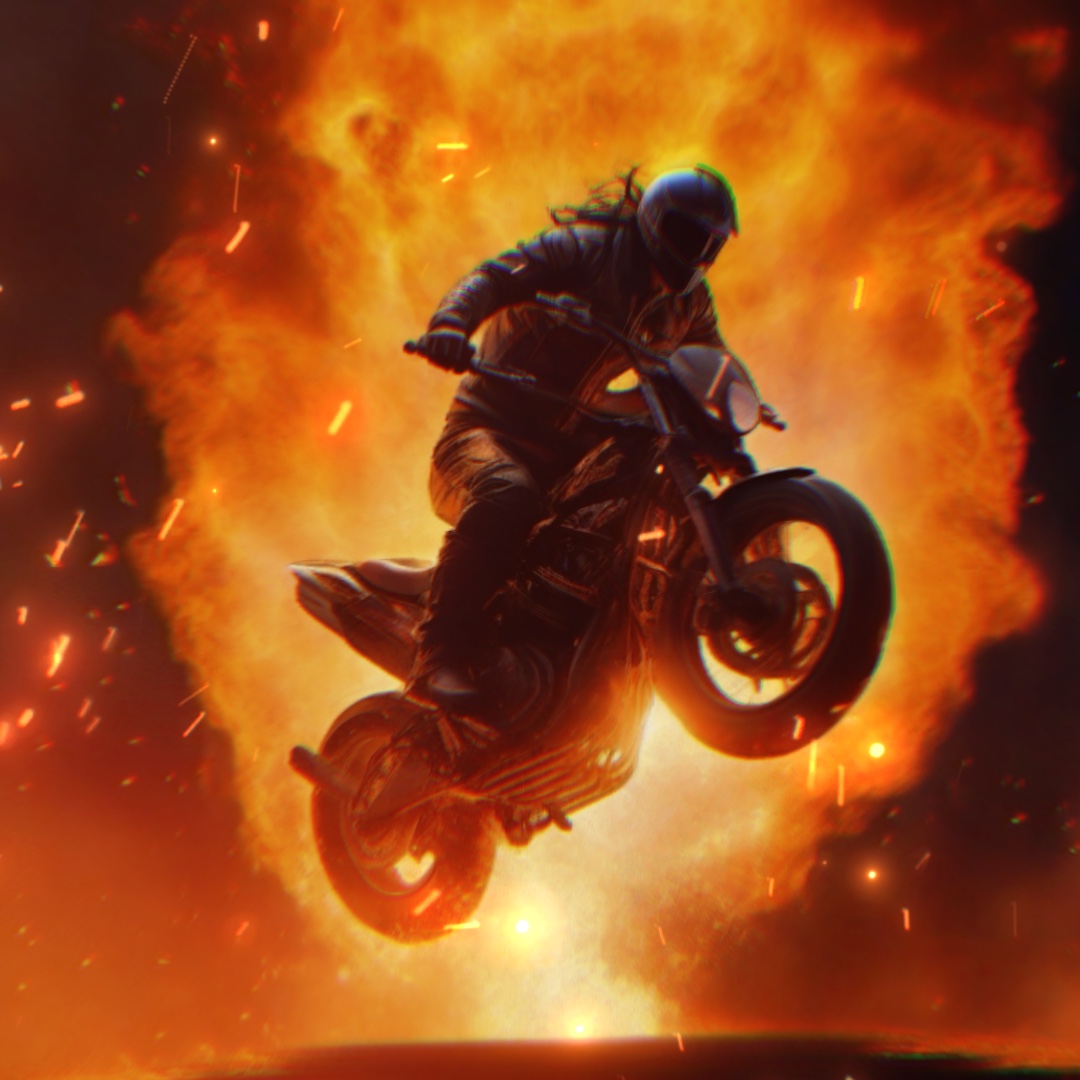 Fire Biker