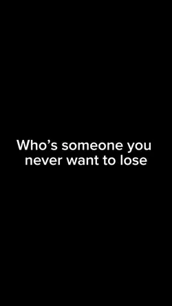 Never want to lose