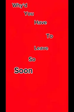 Whyd you have to go?