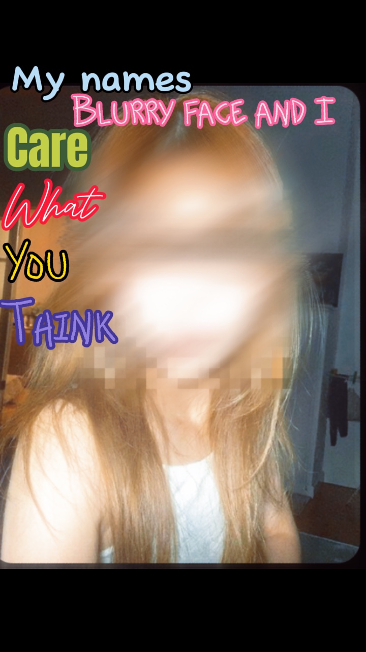 Blurry face trend