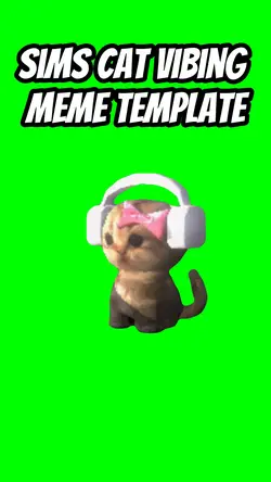 Sims Cat Vibing