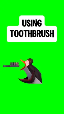 USING TOOTHBRUSH