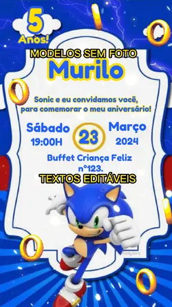Convite SONIC