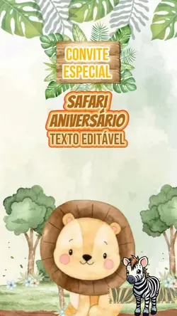 convite safari 