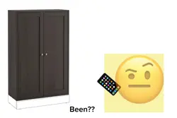 I’m in the cabinet..