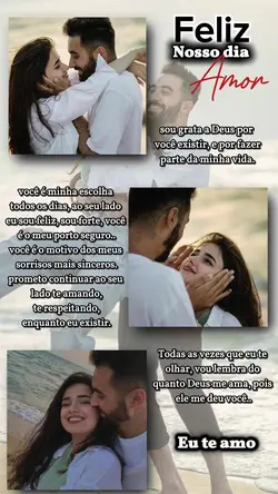 feliz nosso dia amor