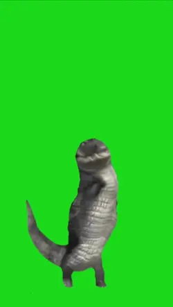 dancing alligator