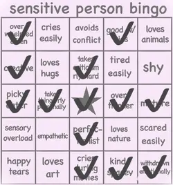 Sensitive Bingo