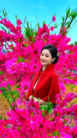 Among the flowers