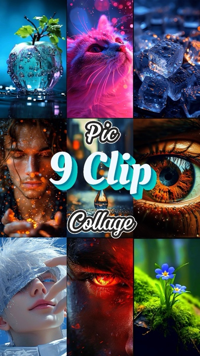 9 Clip-Bild-Collage 