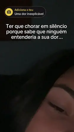uma dor inexplicável