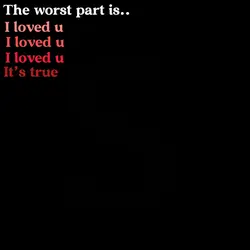 I loved u