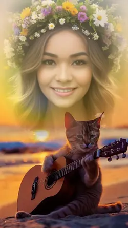 Gatinho tocando 