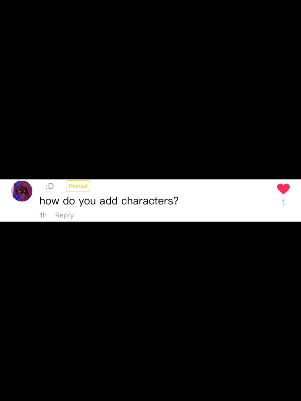 How to add character