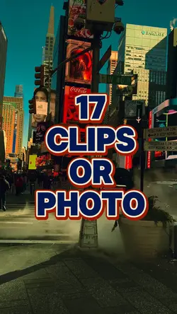 17 clips or photo