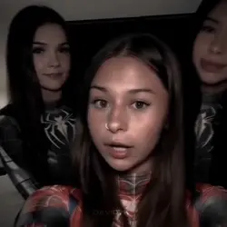 Girls looking