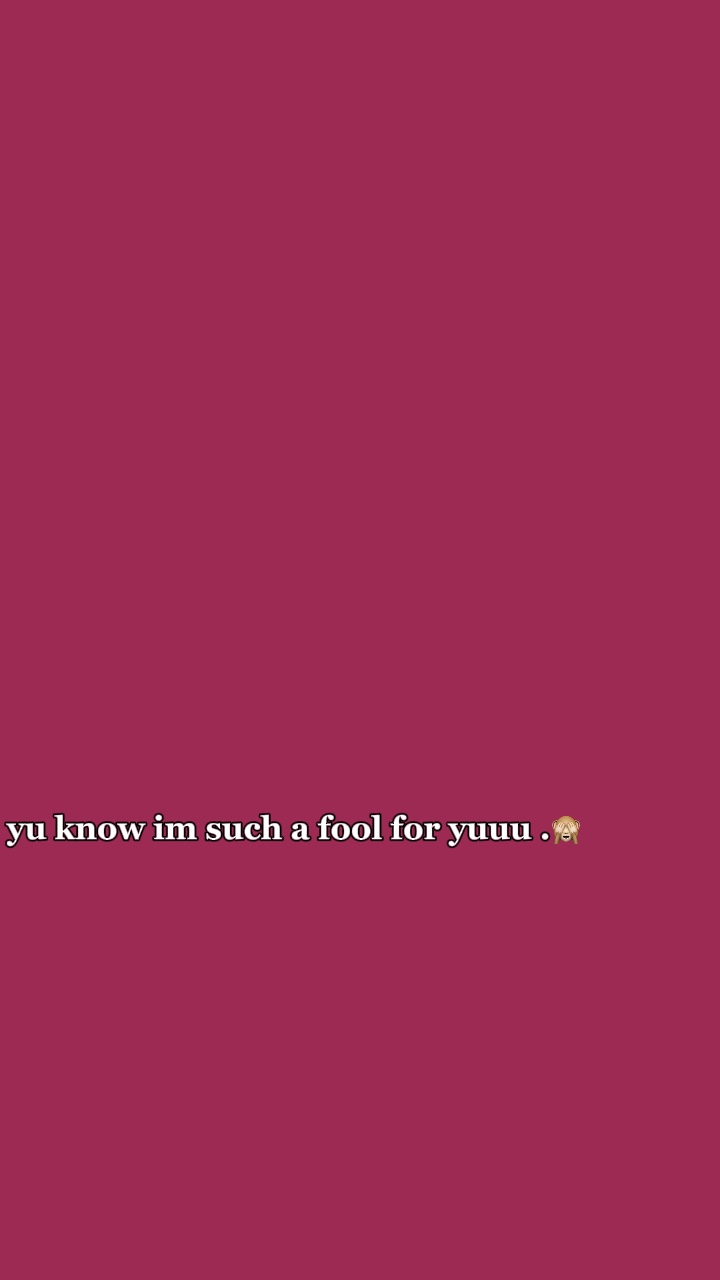 fool for yuuu. 😝