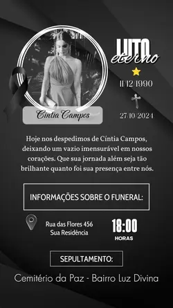 NOTA DE FALECIMENTO
