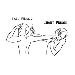 tall/short friends