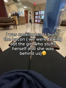 I burnt the bacon