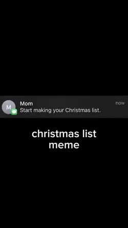 christmas list meme