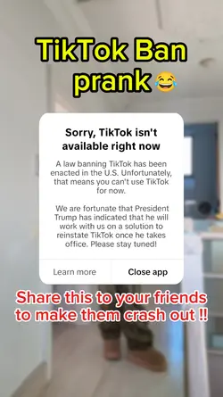 TikTok Ban Prank 