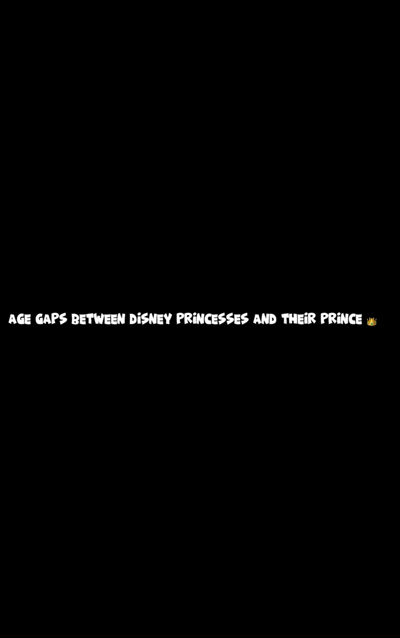 Disney age gaps