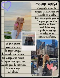 Carta para mi amiga 