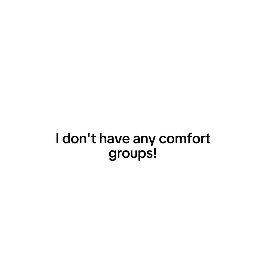 Mes groupes de confort