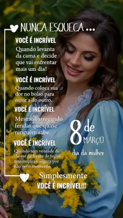 DIA 8 DE MARÇO