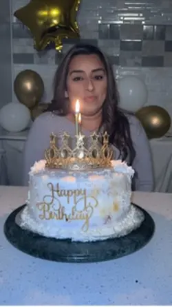 Glitter cake