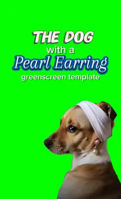 Dog w/ Pearl Earring