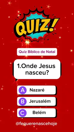 Quiz Bíblico Natal 