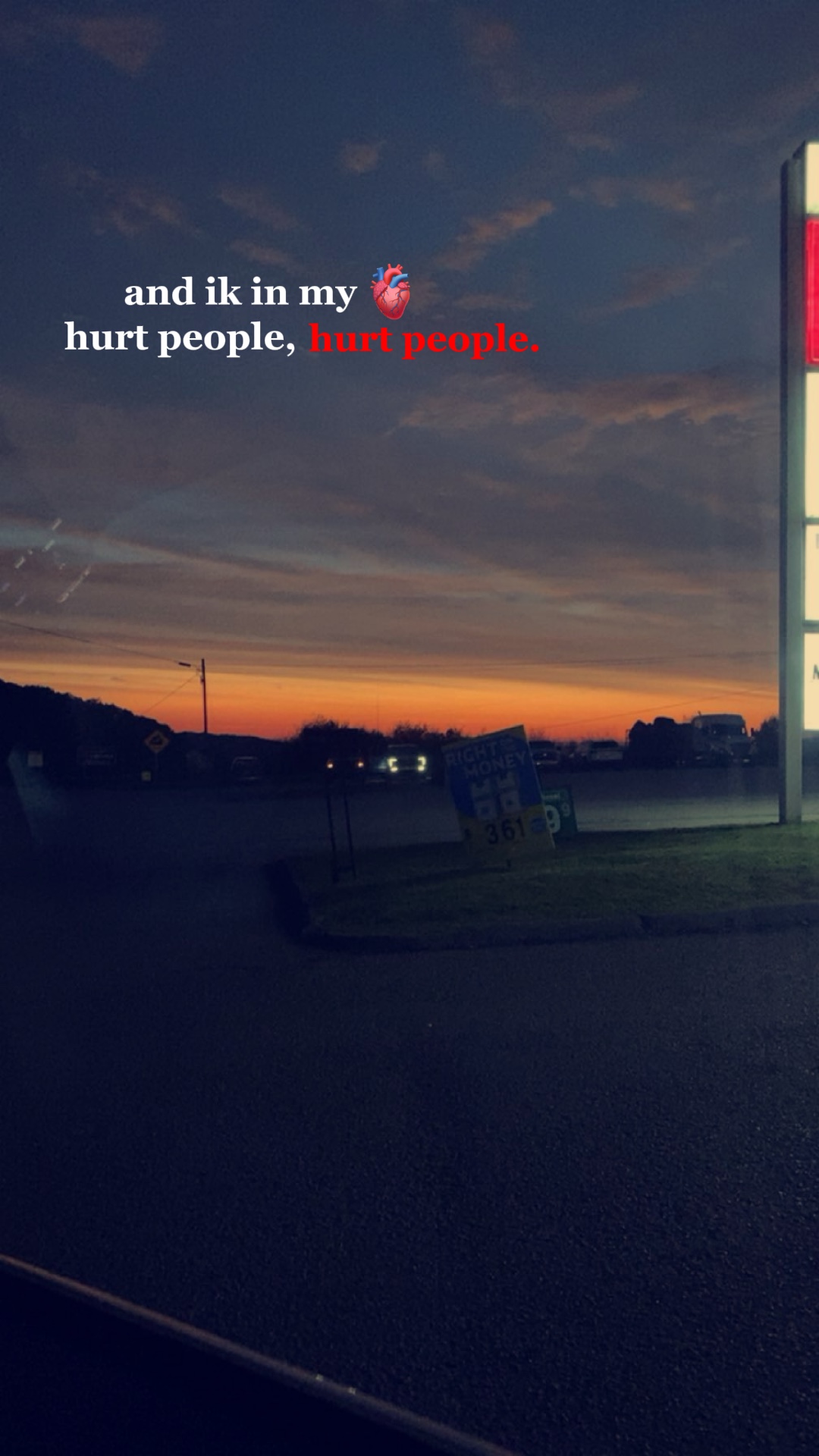 Hurt ppl, hurt ppl. 