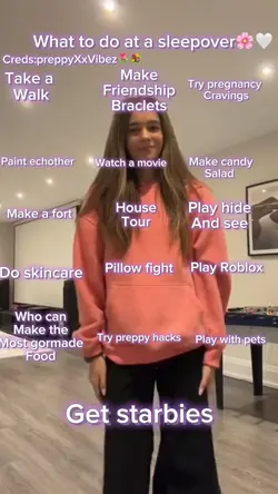 Sleepover tips💗