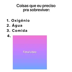 coisas que preciso