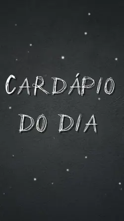 Cardápio do dia