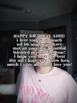 HAPPY BIRTHDAY ADDI‼️