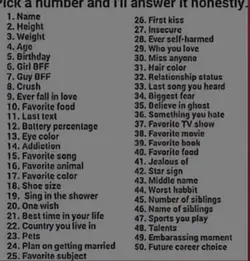 Pick a number and
