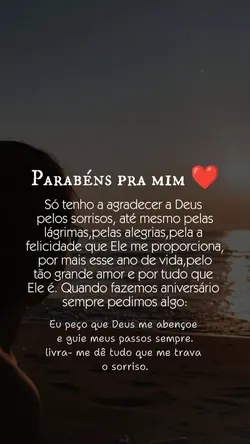 Parabéns pra mim