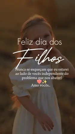 Feliz dia dos Filhos