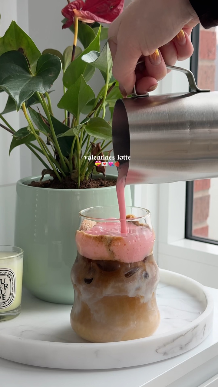 sevgililer günü latte