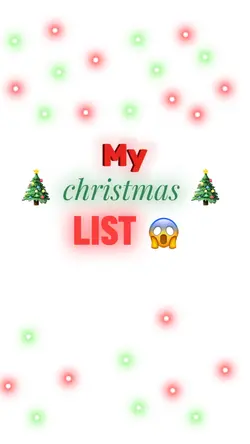 christmas list 🎄🗒️